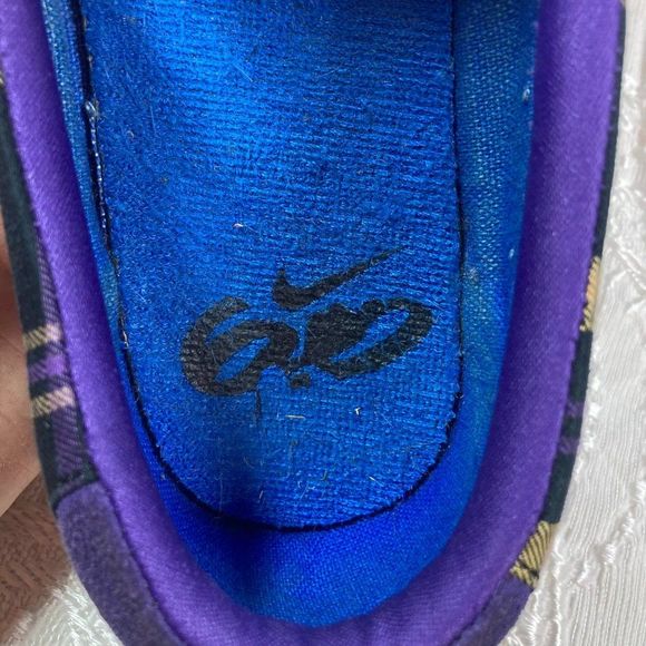 Nike Plaid Canvas Womens Slip on Sneakers Size 8 - Picture 7 of 7